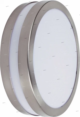 Светильник настенно-потолочный уличный Horoz, 1 плафон, никель с белым