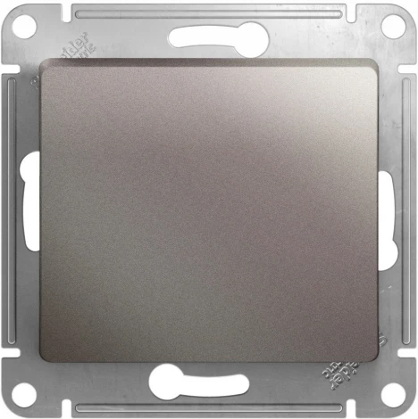 Выключатель встраиваемый одноклавишный (платина) Systeme Electric Glossa GSL001211