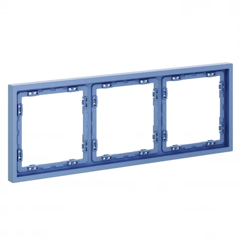 Рамка пластиковая на 3 поста (деним) Voltum S70 VLS100315