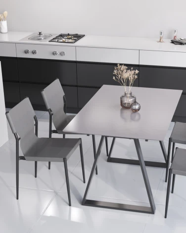 Стул обеденный West серый 4 шт. Stool Group арт.УТ000041159