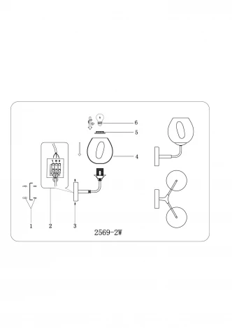 Бра F-Promo Avena 2569-2W