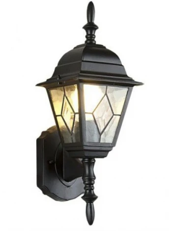 Настенный фонарь уличный Elektrostandard Vega U черный