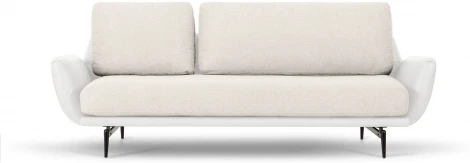 Диван Ispani трехместный ОГОГО (арт.786865), (Ткань,Экокожа/Белый)