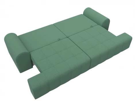 Диван прямой Лига-080 (ДСП/Пластик/Рогожка/Зеленый) Лига Диванов 131113