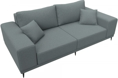 Диван прямой Льюес (Серый/Рогожка) Лига Диванов арт.122673