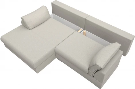 Диван угловой Пекин угол левый Лига Диванов (Рогожка) арт.122945L