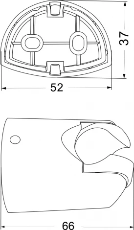 Настенный держатель Olive'S S01B черный