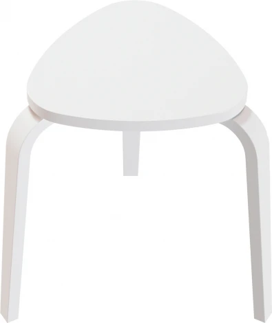 Табурет ТДК Треугольный Белый