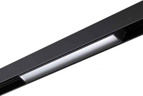 Трековый светильник низковольтный светодиодный Novotech SHINO FLUM 359484 черный LED 12W 48V 3000-6500K (регулировка яркости, управление смартфоном, умный дом - Алиса, Smart Life)
