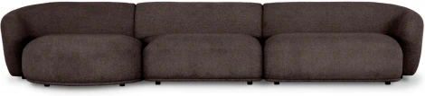 Диван Fabro ОГОГО (арт.851167), (Букле,Ткань/Коричневый)