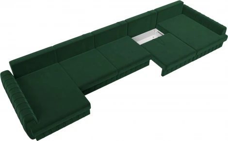 Диван П-образный Лига-057 НПБ МегаЛонг Лига Диванов (Велюр) арт.129357
