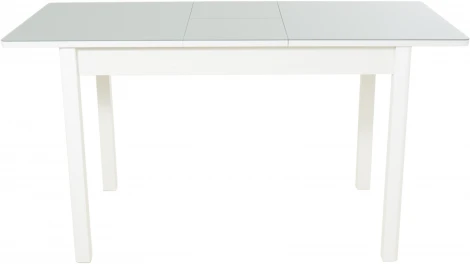 Стол Гамбург 1, Белый/Стекло серое, Аврора