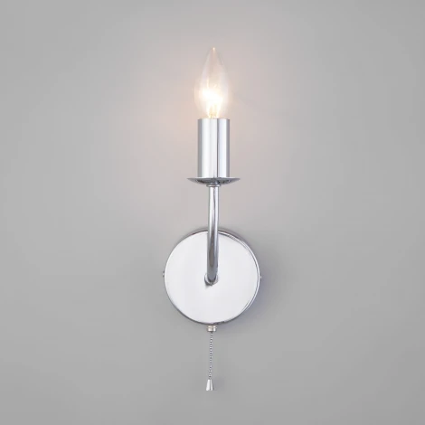 Бра Eurosvet Santi 60139/1 хром (220V, выключатель, свеча)