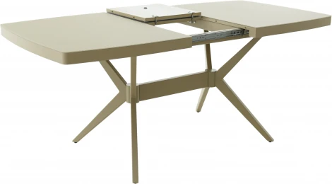 Стол Аврора Оскар 2М Glass 140, Капучино