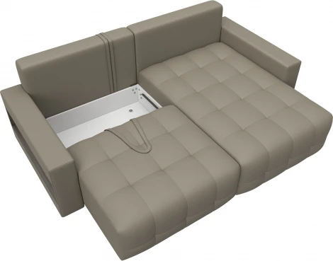 Диван угловой с полками Лига-053 НПБ Лига Диванов (Экокожа) арт.128941