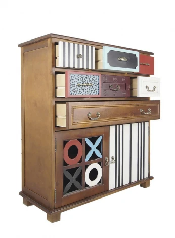 Вертикальный комод Gouache Birch