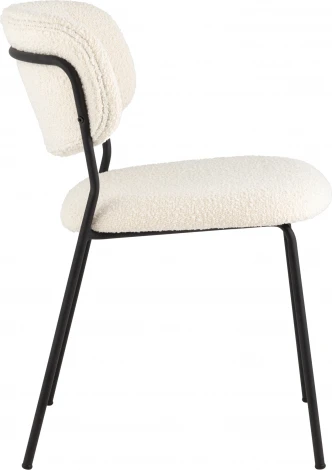 Стул Stool Group Кэрол без подлокотников букле белый