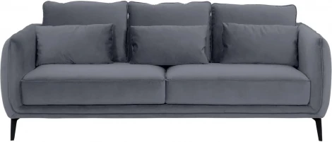 Диван Amsterdam трехместный ОГОГО (арт.583332), (Ткань/Серый)