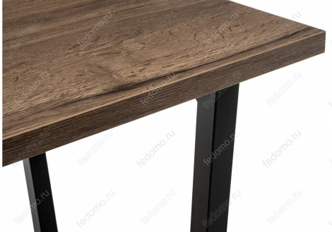 Стол Woodville Эльпатия 150 дуб велингтон / черный матовый 420994