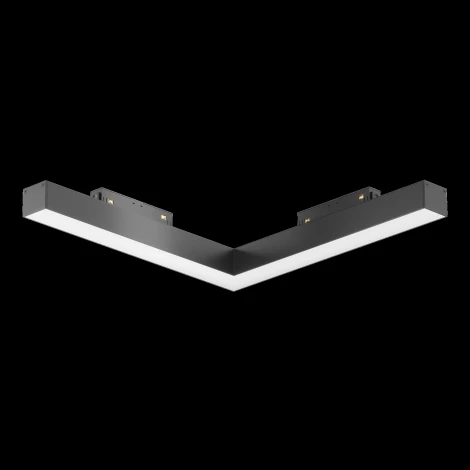 Трековый угловой линейный светильник 48V Basis Gravity 4000K 24Вт 120° LED (магнитный) Maytoni Technical TR078-2-24W4K-B
