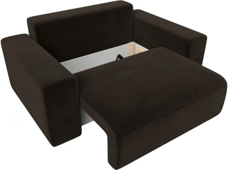 Кресло Лига-036 НПБ (Коричневый/Микровельвет) Лига Диванов арт.121283