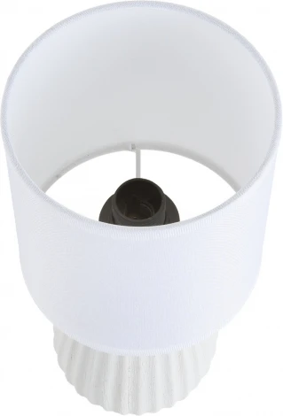 Настольная лампа Lumion Asela 8159/1T белый, керамика/текстиль E14 1*40W 220V (выключатель, круглые)