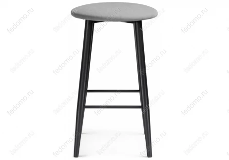 Полубарный стул Woodville Гангток катания сильвер / черный матовый 469985