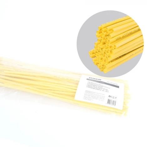 Трубка термоусадочная 4,0/2,0 мм длина 100 см. (желтый) Stekker 50263