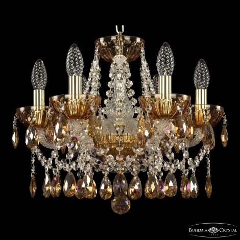 Подвесная люстра Bohemia 5413 5413/6/141 G Amber/M-1H K777