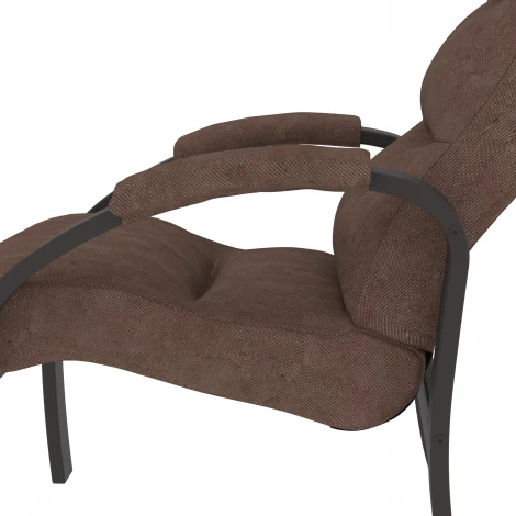 Кресло для отдыха Шоле, Ткань опхелия 15, каркас венге Mebelik арт.009075