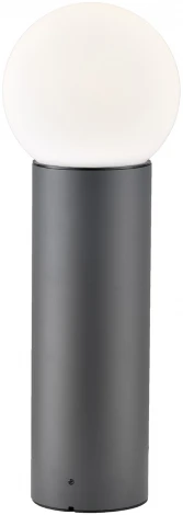 Уличный наземный светильник Escada 30001 30001G/01 E27*20W IP44 Dark grey (220V, шар)