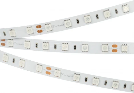 Светодиодная лента RT-B60-10mm 24V Green (14.4 W/m, IP20, 5060, 5m) (Arlight, Открытый) 008818(2)