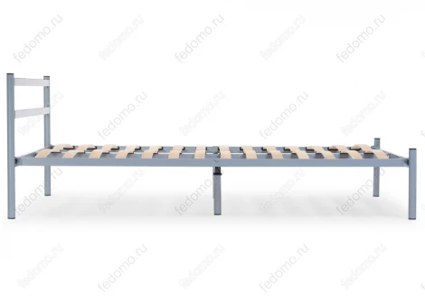 Двуспальная кровать Woodville Фади 160х200 серая 462539