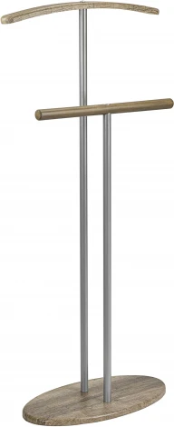 Вешалка костюмная Дэви 2 металлик/дуб крымский состаренный от фабрики Mebelik
