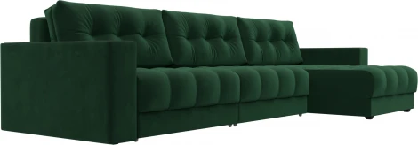 Диван угловой с декором Лига-049 НПБ Лонг Лига Диванов (Велюр) арт.128296