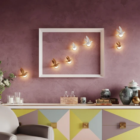 Бра Odeon Light Colombella 4310/3WL (LED, 220V, птички)