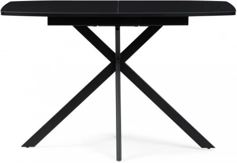 Стеклянный стол Woodville Тамаса 120(150)х70х76 черный 551087