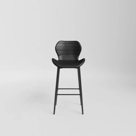 Стул Unity (комплект 2 шт) черный Hesby (Черный/Металл,Экокожа) арт.HSBI_DC1761_black_2