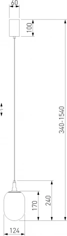 Подвесной светильник Eurosvet Pineapple 50266/1 прозрачный (220V, на проводе)