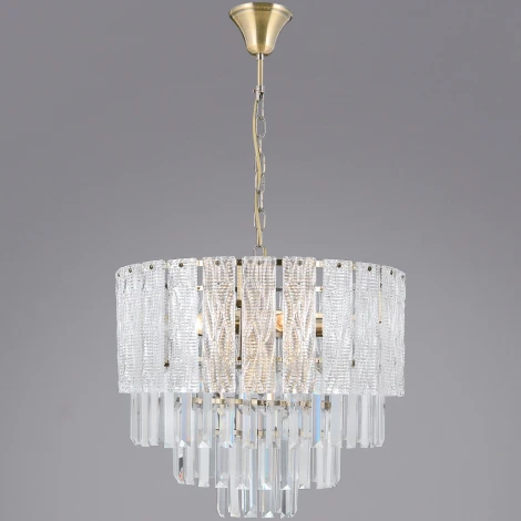 Подвесная люстра ILLUMICO IL3581-9ASQ-25 AB GENOA (220V, на цепи)