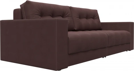 Диван прямой с декором Лига-049 НПБ Лига Диванов (Замша) арт.128409