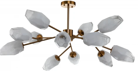 Люстра потолочная на штанге Boccio V000005 (13003/12C Brass) (220V)