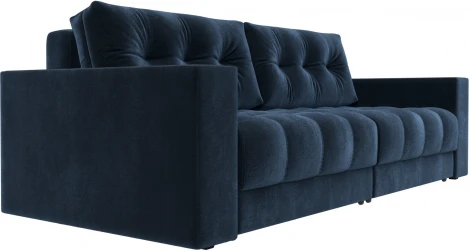 Диван прямой с декором Лига-049 НПБ Лига Диванов (Велюр) арт.128405