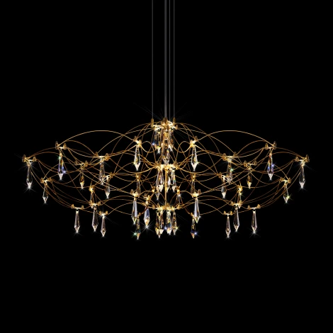 Подвесная люстра светодиодная Loft It Mira 10586/900 Gold Asfour