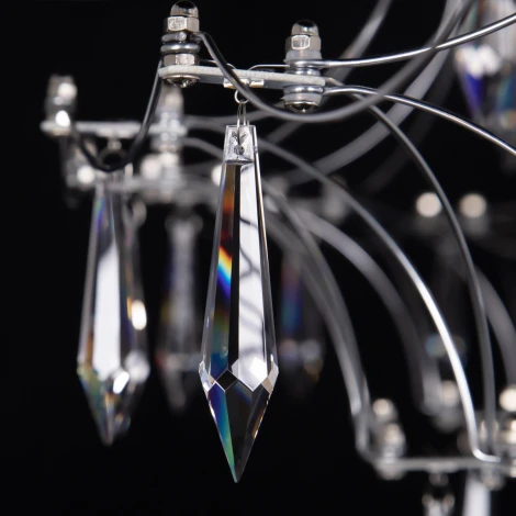 Подвесная люстра Loft It Mira 10259/800 Silver Asfour (LED, 220V, на тросе)