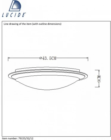 Потолочный светильник Lucide Gently 79155/32/12