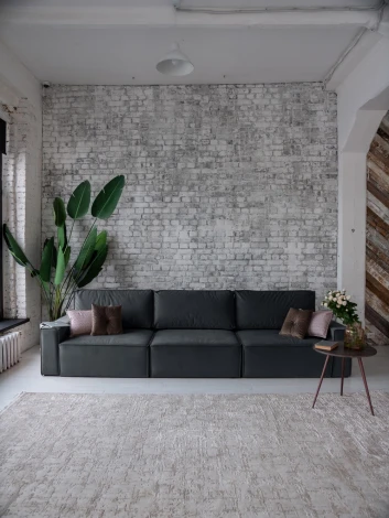 КОРСО XL Диван тканевый прямой, серый D1 furniture арт.AAA41701004