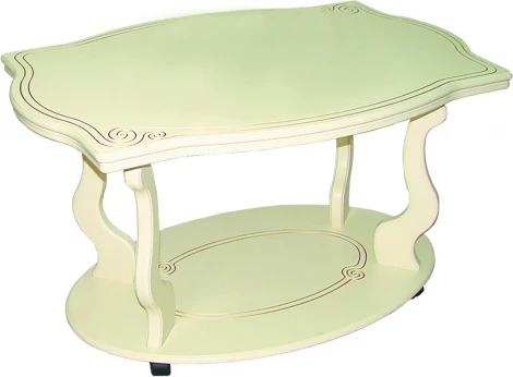 Стол журнальный Берже 3 слоновая кость Mebelik арт.001447