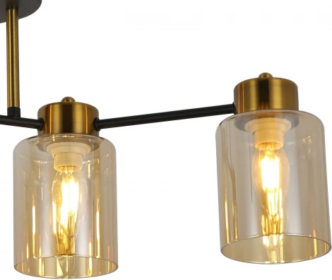 Потолочная люстра на штанге ILLUMICO IL6111-4COU-79 BK GD Qui (220V)