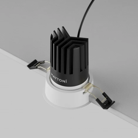 Встраиваемый светильник Maytoni Dip DL117-15W-2.7K-W (LED, 220V, круглые)
